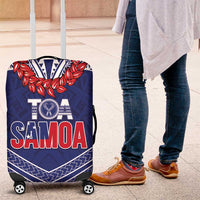 Toa Samoa Rugby Luggage Cover Ulafala Mix Nifo'oti LT7 Blue - Polynesian Pride