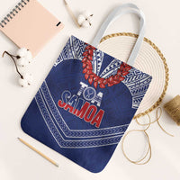 Toa Samoa Rugby Tote Bag Ulafala Mix Nifo'oti LT7 White Strap One Size Blue - Polynesian Pride