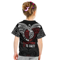 Maori Hongi Toitu Te Tiriti Kid T Shirt Tangata Tiriti Stand With Tangata Whenua LT7 - Polynesian Pride