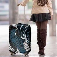 New Zealand Tui Bird Luggage Cover Maori Kowhaiwhai