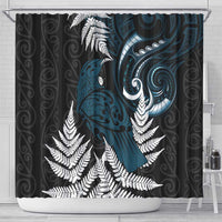 New Zealand Tui Bird Shower Curtain Maori Kowhaiwhai LT7 - Polynesian Pride