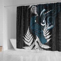 New Zealand Tui Bird Shower Curtain Maori Kowhaiwhai LT7 - Polynesian Pride