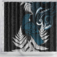 New Zealand Tui Bird Shower Curtain Maori Kowhaiwhai LT7 - Polynesian Pride