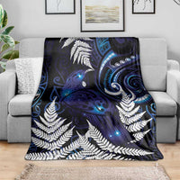 New Zealand Maori Matariki Blanket Tui Bird Galaxy