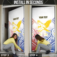 Philippines Tribal Sun Personalized Door Cover Hunting Eagle