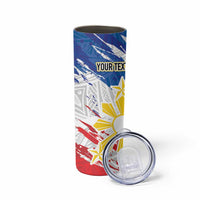 Personalized Filipino Sun and Stars Skinny Tumbler Grunge Vibes LT7 - Polynesian Pride