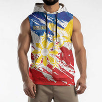 Personalized Filipino Sun and Stars Sleeveless Hoodie Grunge Vibes