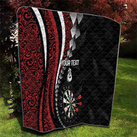 Personalized New Zealand Darts Quilt Kowhaiwhai Whero Koiri - Manaia