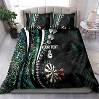 Personalized New Zealand Darts Bedding Set Paua Shell Koiri - Manaia LT7 - Polynesian Pride