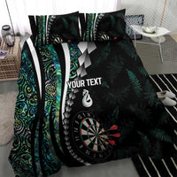 Personalized New Zealand Darts Bedding Set Paua Shell Koiri - Manaia LT7 - Polynesian Pride