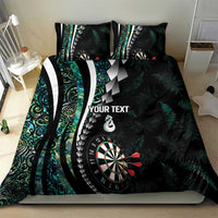 Personalized New Zealand Darts Bedding Set Paua Shell Koiri - Manaia LT7 - Polynesian Pride