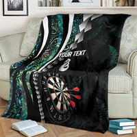 Personalized New Zealand Darts Blanket Paua Shell Koiri - Manaia LT7 - Polynesian Pride