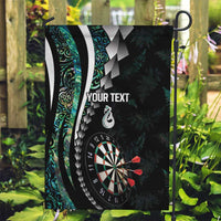 Personalized New Zealand Darts Garden Flag Paua Shell Koiri - Manaia
