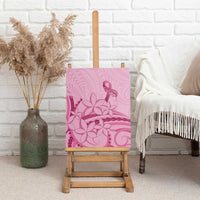 Aotearoa Maori Canvas Wall Art Pink Fern Ribbons LT7 - Polynesian Pride