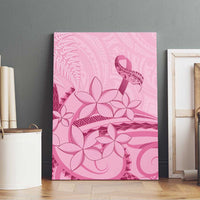 Aotearoa Maori Canvas Wall Art Pink Fern Ribbons LT7 - Polynesian Pride