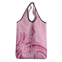 Aotearoa Maori Grocery Bag Pink Fern Ribbons LT7 - Polynesian Pride
