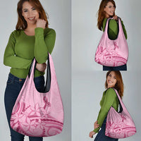 Aotearoa Maori Grocery Bag Pink Fern Ribbons LT7 - Polynesian Pride