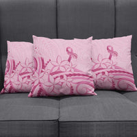 Aotearoa Maori Pillow Cover Pink Fern Ribbons - Polynesian Pride