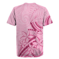 Aotearoa Maori Rugby Jersey Pink Fern Ribbons - Polynesian Pride