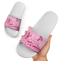 Aotearoa Maori Slide Sandals Pink Fern Ribbons LT7 - Polynesian Pride