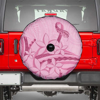Aotearoa Maori Spare Tire Cover Pink Fern Ribbons - Polynesian Pride