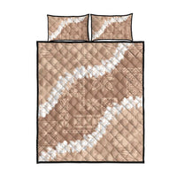 Hawaii Aloha Quilt Bed Set Beige Quilt Patch Work Mix Plumeria Lei LT7 - Polynesian Pride