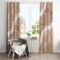 Hawaii Aloha Window Curtain Beige Quilt Patch Work Mix Plumeria Lei LT7 - Polynesian Pride