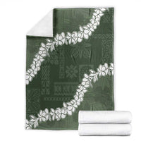 Hawaii Aloha Blanket Sage Quilt Patch Work Mix Plumeria Lei LT7 - Polynesian Pride