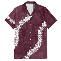Hawaii Aloha Family Matching Short Sleeve Bodycon Dress and Hawaiian Shirt Champange Quilt Patch Work Mix Plumeria Lei LT7 Dad's Shirt - Short Sleeve Champange - Polynesian Pride