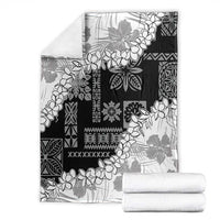 Hawaii Aloha Blanket White Quilt Patch Work Mix Plumeria Lei LT7 - Polynesian Pride