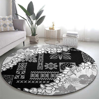 Hawaii Aloha Round Carpet White Quilt Patch Work Mix Plumeria Lei LT7 - Polynesian Pride