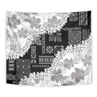 Hawaii Aloha Tapestry White Quilt Patch Work Mix Plumeria Lei LT7 - Polynesian Pride