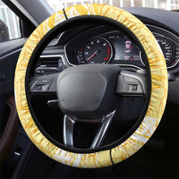 Aloha Hawaii Oahu Steering Wheel Cover Wahine with Ilima Lei