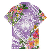 Aloha Hawaii Kauai Family Matching Summer Maxi Dress and Hawaiian Shirt Frangipani Mix Mokihana Lei LT7 - Polynesian Pride