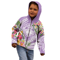 Aloha Hawaii Kauai Kid Hoodie Frangipani Mix Mokihana Lei