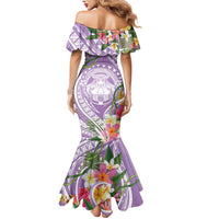 Aloha Hawaii Kauai Mermaid Dress Frangipani Mix Mokihana Lei LT7 - Polynesian Pride
