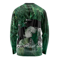 New Zealand Aroha Koe Mama Long Sleeve Shirt Maori Hongi - Pounamu LT7 - Polynesian Pride