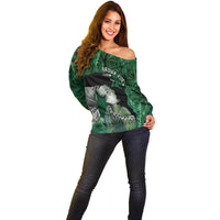 New Zealand Aroha Koe Mama Off Shoulder Sweater Maori Hongi - Pounamu