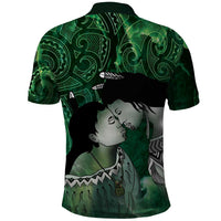 New Zealand Aroha Koe Mama Polo Shirt Maori Hongi - Pounamu