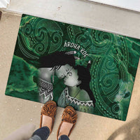 New Zealand Aroha Koe Mama Rubber Doormat Maori Hongi - Pounamu LT7 - Polynesian Pride