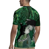 New Zealand Aroha Koe Mama Rugby Jersey Maori Hongi - Pounamu LT7 - Polynesian Pride
