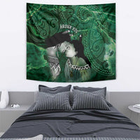 New Zealand Aroha Koe Mama Tapestry Maori Hongi - Pounamu