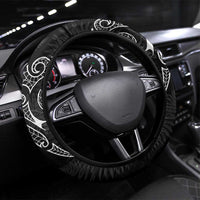 Kia Hara Te reo Maori Steering Wheel Cover Manaia Moko Pattern