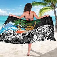 Tropical Christmas Polynesian Sarong Funny Surfing Pineapple