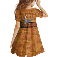 Cook Islands ANZAC Day Personalised Family Matching Tank Maxi Dress and Hawaiian Shirt with Poppy Field LT9 - Polynesian Pride