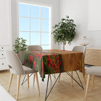 Cook Islands ANZAC Day Personalised Tablecloth with Poppy Field LT9 - Polynesian Pride