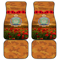 Niue ANZAC Day Personalised Car Mats with Poppy Field LT9 - Polynesian Pride