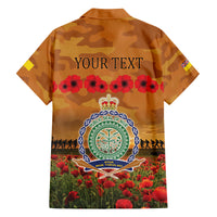 Niue ANZAC Day Personalised Family Matching Tank Maxi Dress and Hawaiian Shirt with Poppy Field LT9 - Polynesian Pride