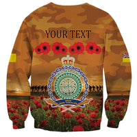 Niue ANZAC Day Personalised Sweatshirt with Poppy Field LT9 - Polynesian Pride