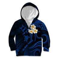 Hawaii Kid Hoodie Niihau Islands Polynesian Sunset Plumeria Blue Vibe LT9 - Polynesian Pride